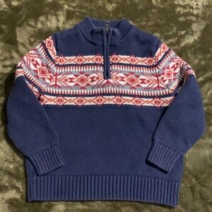 HA 3T boys Quarter zip Sweater